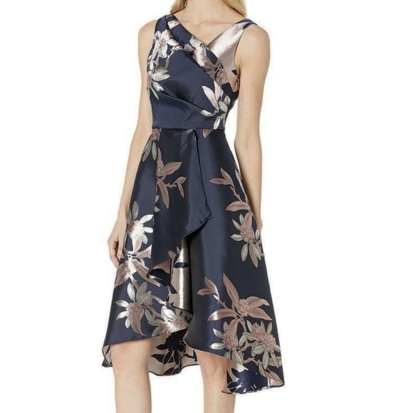 Adrianna Papell - Short Jacquard Dress - Picture 1 of 14